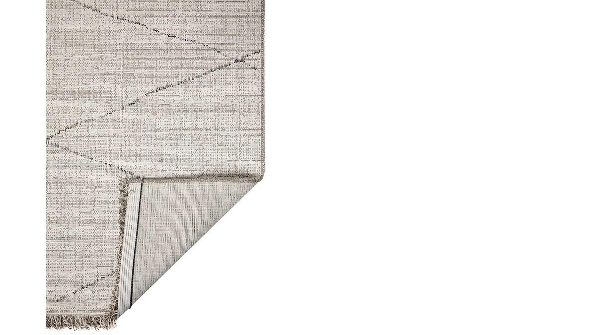 Tapis Blanc Type Berbère à Motif Losange 160 X 230cm BADILA 5 Tapis Blanc Type Berbère à Motif Losange 160 X 230cm BADILA – Image 3