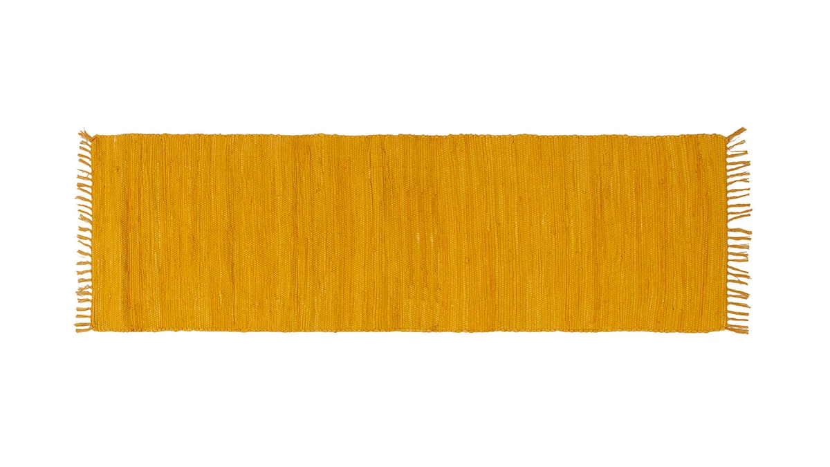 Tapis De Couloir Coloris Jaune Cumin 60 X 200 Cm AUBAGNE 3 Tapis De Couloir Coloris Jaune Cumin 60 X 200 Cm AUBAGNE