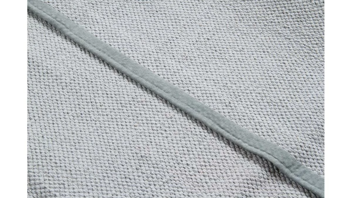 Tapis De Couloir En Coton Bleu Perle 60 X 200 Cm ASTER 5 Tapis De Couloir En Coton Bleu Perle 60 X 200 Cm ASTER – Image 3