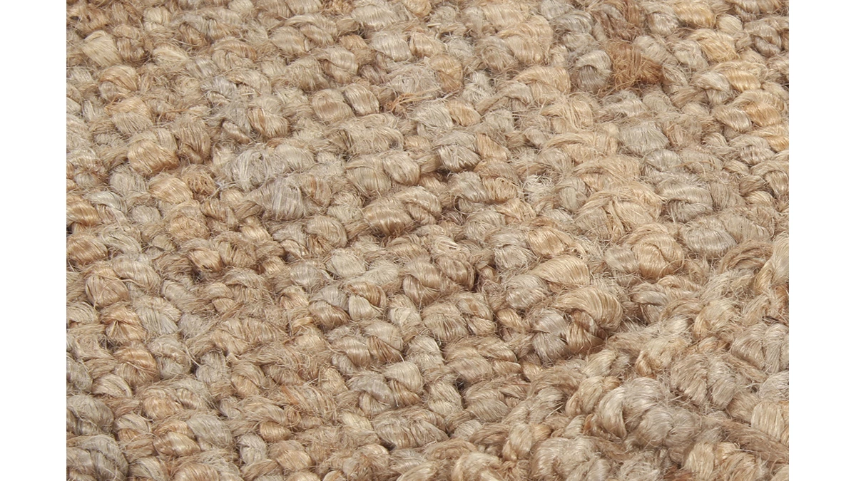 Tapis / Descente De Lit En Jute Naturel 60 X 120 Cm NOOR 4 Tapis / Descente De Lit En Jute Naturel 60 X 120 Cm NOOR – Image 2