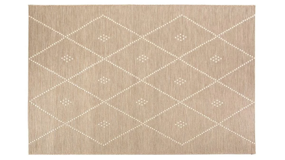 Tapis / Descente De Lit Pour L'intérieur Et L'extérieur Naturel 60 X 110 Cm ASMA 3 Tapis / Descente De Lit Pour L'intérieur Et L'extérieur Naturel 60 X 110 Cm ASMA