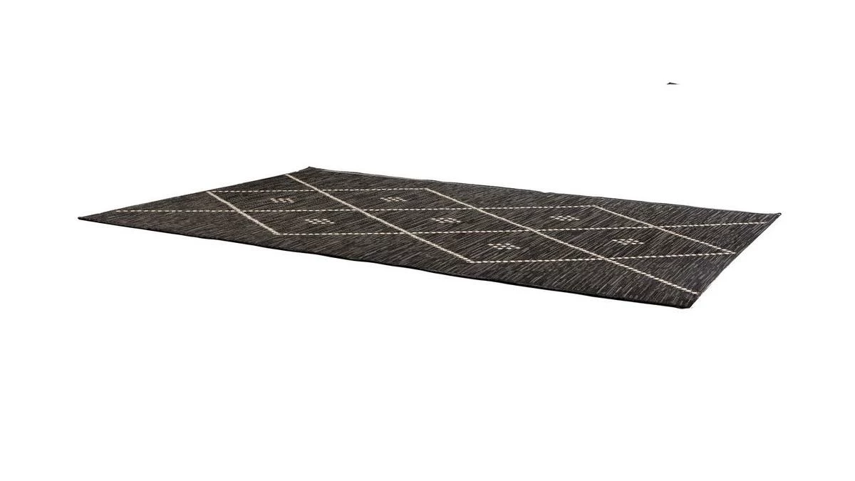 Tapis / Descente De Lit Pour L'intérieur Et L'extérieur Noir Et Blanc 60 X 110 Cm ASMA 4 Tapis / Descente De Lit Pour L'intérieur Et L'extérieur Noir Et Blanc 60 X 110 Cm ASMA – Image 2