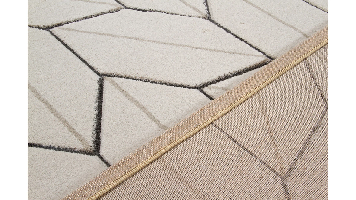 Tapis Design Beige Naturel 160 X 230 Cm CORN 6 Tapis Design Beige Naturel 160 X 230 Cm CORN – Image 4