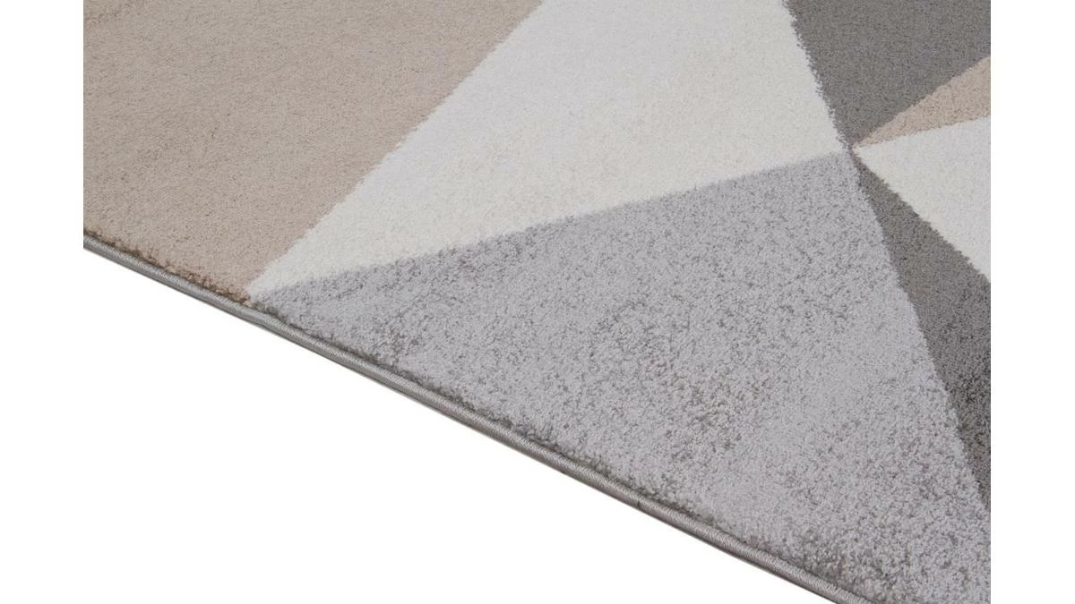 Tapis Design Blanc, Beige Et Gris 160 X 230 Cm TAPEZI 5 Tapis Design Blanc, Beige Et Gris 160 X 230 Cm TAPEZI – Image 3