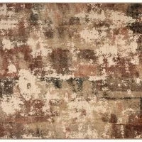 Tapis Effet Usé Tons Cuivrés 160 X 230 Cm KIKA