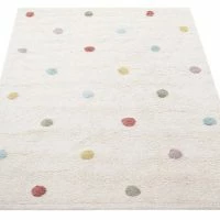 Tapis Enfant En Coton Beige Motif Pois Multicolore 100 X 150 Cm DADA -Boutique Miliboo tapis enfant en coton beige motif pois multicolore 100 x 150 cm dada 53979 63920fd1eb56a 1200 675