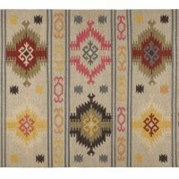 Tapis Kilim Tissé à La Main En Laine Et Coton 160 X 230 Cm SAUK