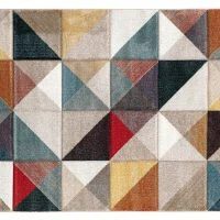 Tapis Motifs Graphiques Multicolore 160 X 230 Cm CHROMA