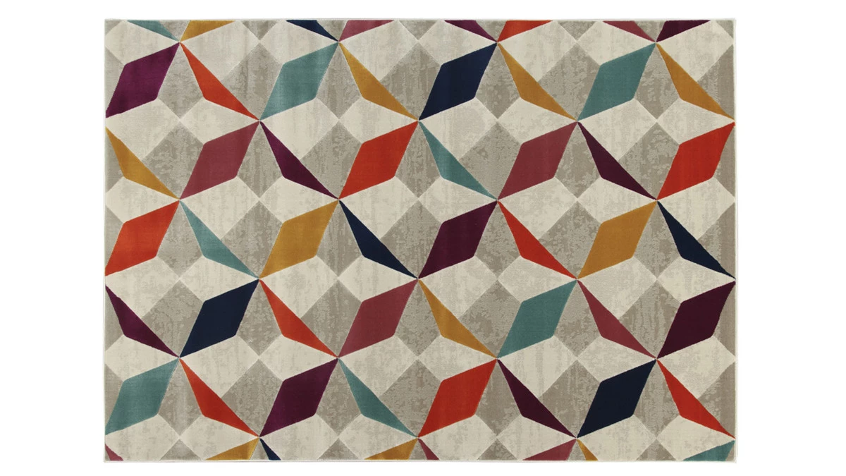 Tapis Multicolore 160 X 230 Cm DAUDET 3 Tapis Multicolore 160 X 230 Cm DAUDET