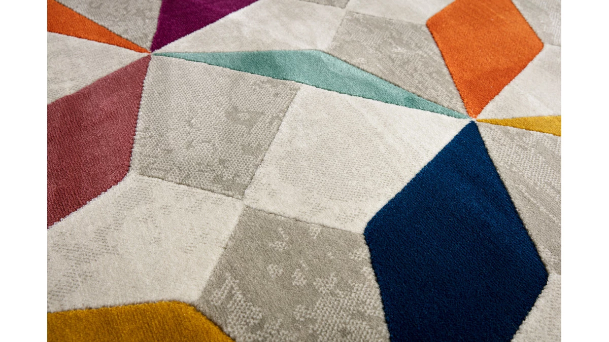 Tapis Multicolore 160 X 230 Cm DAUDET 4 Tapis Multicolore 160 X 230 Cm DAUDET – Image 2