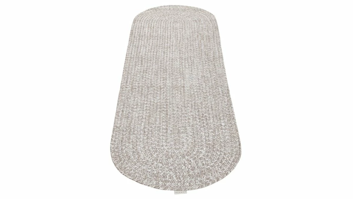 Tapis Ovale Chiné Beige Et écru 120 X 60 Cm HEATHER 4 Tapis Ovale Chiné Beige Et écru 120 X 60 Cm HEATHER – Image 2