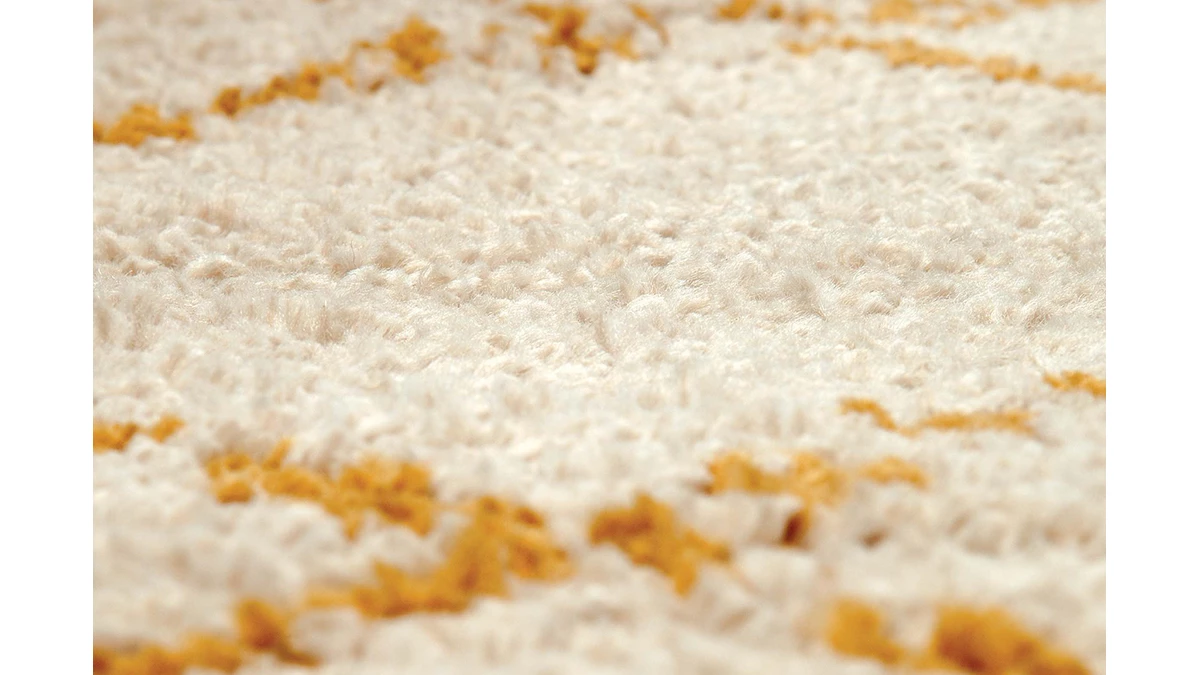 Tapis Polypropylène Jaune 160 X 230 Cm BERBERE 5 Tapis Polypropylène Jaune 160 X 230 Cm BERBERE – Image 3