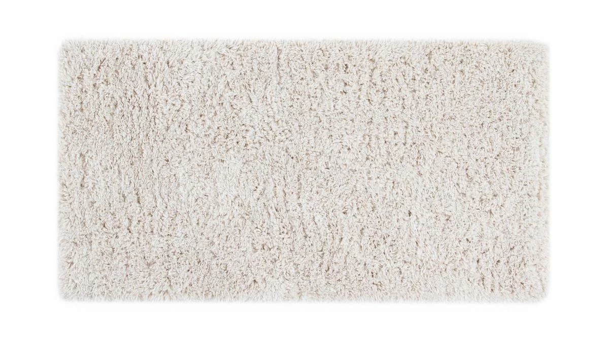 Tapis Recyclé à Poils Longs Coloris Ivoire 60 X 120 Cm AIMEE 3 Tapis Recyclé à Poils Longs Coloris Ivoire 60 X 120 Cm AIMEE