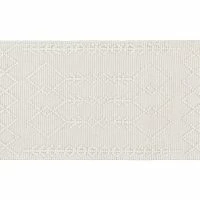 Tapis Tissé à La Main écru Avec Motifs En Relief Et Franges 60 X 120 Cm DENALI