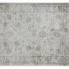 Tapis Vintage En Viscose Avec Motifs Gris 160 X 230 Cm RYAD
