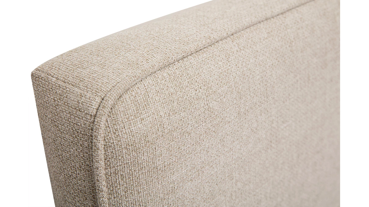 Tête De Lit à Accrocher En Tissu Beige L180 Cm LILY 7 Tête De Lit à Accrocher En Tissu Beige L180 Cm LILY – Image 5