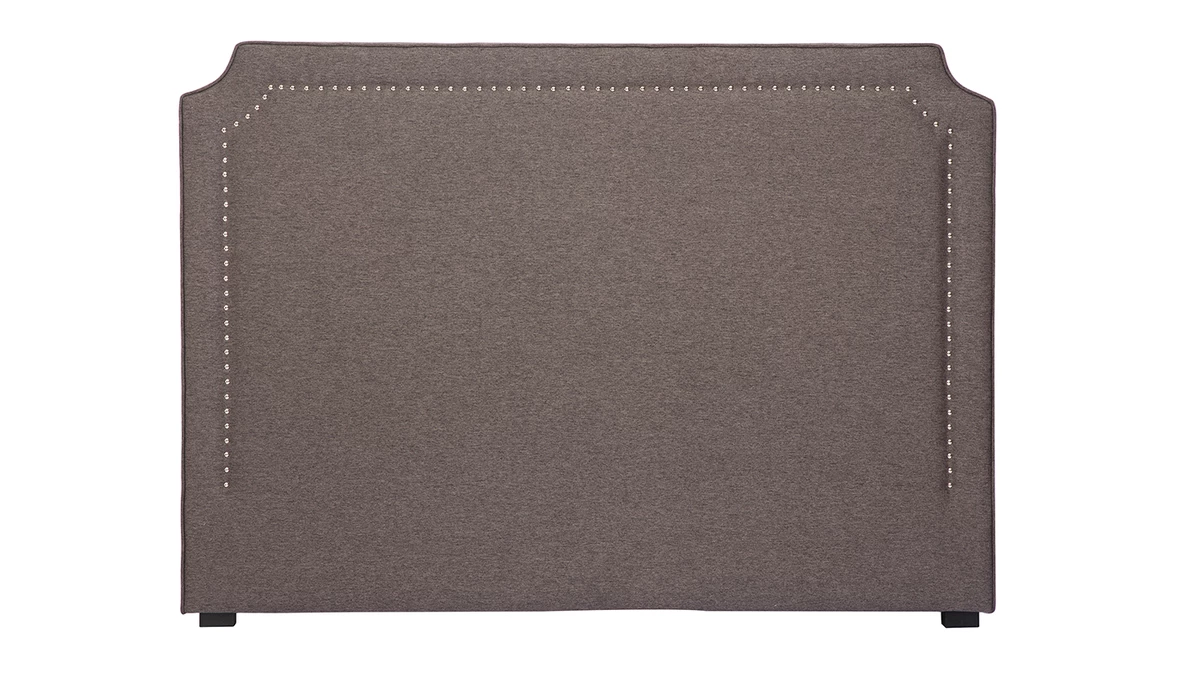 Tête De Lit Baroque Cloutée En Tissu Gris Foncé L166 Cm BARDOT 3 Tête De Lit Baroque Cloutée En Tissu Gris Foncé L166 Cm BARDOT
