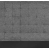 Tête De Lit Capitonnée En Tissu Gris Anthracite L180 Cm HALCIONA