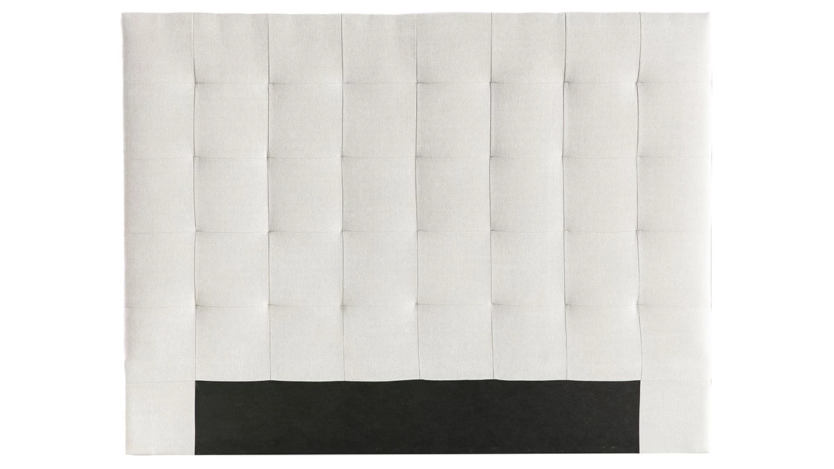 Tête De Lit Capitonnée En Tissu Naturel L140 Cm HALCIONA 3 Tête De Lit Capitonnée En Tissu Naturel L140 Cm HALCIONA