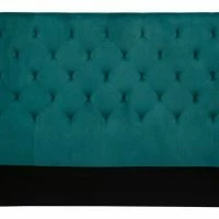 Tête De Lit Capitonnée En Tissu Velours Bleu Pétrole L160 Cm ENGUERRAND