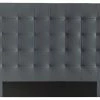 Tête De Lit Capitonnée Gris Foncé L160 Cm HALCIONA -Boutique Miliboo tete de lit capitonnee gris fonce l160 cm halciona 46981 5d6cf282eaa3f 1200 675