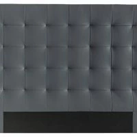Tête De Lit Capitonnée Gris Foncé L160 Cm HALCIONA