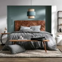 Tête De Lit Chevrons En Bois Massif Et Métal Noir L165 Cm STICK -Boutique Miliboo tete de lit chevrons en bois massif et metal noir l165 cm stick 49049 61d5763fe364c 1200 675