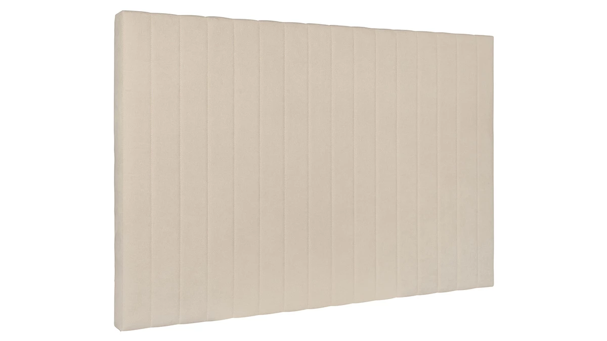 Tête De Lit En Tissu Beige L170 Cm NEHA 4 Tête De Lit En Tissu Beige L170 Cm NEHA – Image 2