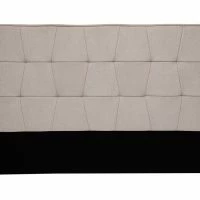 Tête De Lit En Tissu Effet Velours Beige L170 Cm SUKA