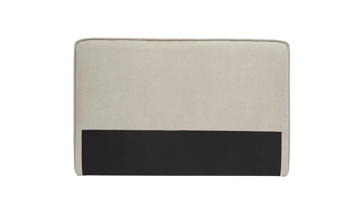 Tête De Lit En Tissu Effet Velours Naturel L175 Cm MARCIA 3 Tête De Lit En Tissu Effet Velours Naturel L175 Cm MARCIA