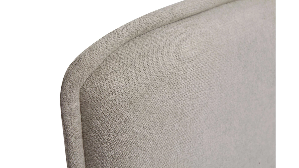Tête De Lit En Tissu Effet Velours Naturel L175 Cm MARCIA 7 Tête De Lit En Tissu Effet Velours Naturel L175 Cm MARCIA – Image 5