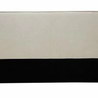 Tête De Lit En Tissu Effet Velours Naturel L196 Cm MARCIA