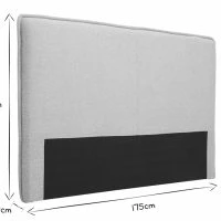 Tête De Lit En Tissu Gris Clair L175 Cm MARCIA -Boutique Miliboo tete de lit en tissu gris clair l175 cm marcia 50723 637351a6d5aa7 1200 675