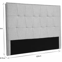 Tête De Lit En Tissu Gris L150 Cm SUKA -Boutique Miliboo tete de lit en tissu gris l150 cm suka 52984 6399886d3873e 1200 675