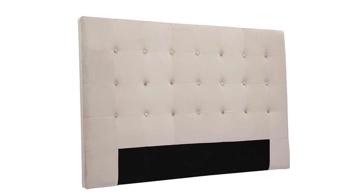 Tête De Lit En Tissu Velours Taupe L170 Cm LUTECE 3 Tête De Lit En Tissu Velours Taupe L170 Cm LUTECE – Image 2