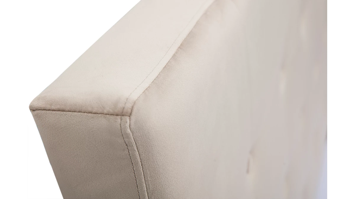 Tête De Lit En Tissu Velours Taupe L170 Cm LUTECE 5 Tête De Lit En Tissu Velours Taupe L170 Cm LUTECE – Image 4