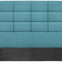 Tête De Lit Moderne En Tissu Bleu Canard L160 Cm ANATOLE