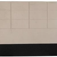 Tête De Lit Moderne En Tissu Velours Taupe L160 Cm ANATOLE